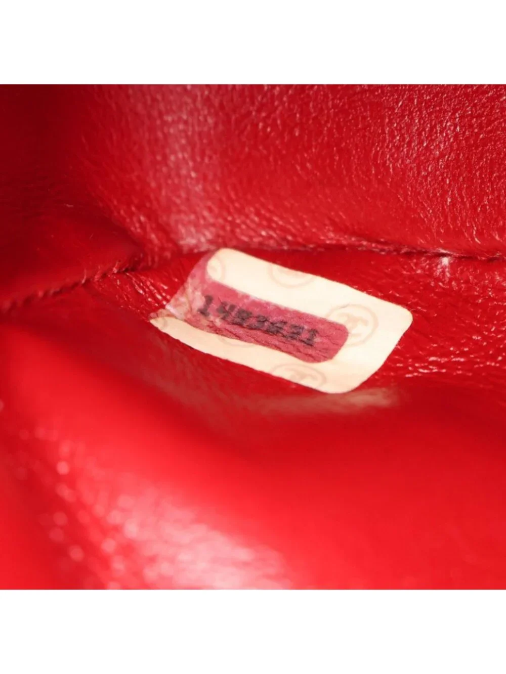 Chanel Shoulder Bag Mini Quilted Red Lambskin Chain